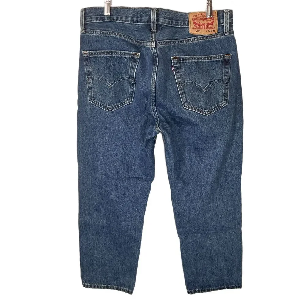 You Get BOTH! Nearly New Levis 550 Jeans W 30 L 29 Relaxed Fit 100% Cotton